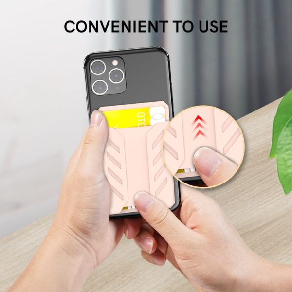 AhaStyle PT133-A-S Mobile Phone Adhesive Silicone Card Case (Gray) - Image 5