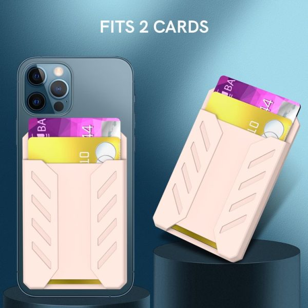 AhaStyle PT133-A-S Mobile Phone Adhesive Silicone Card Case (Gray) - Image 6