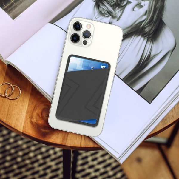 AhaStyle PT133-C-S Silicone Adhesive Card Case (Black) - Image 5