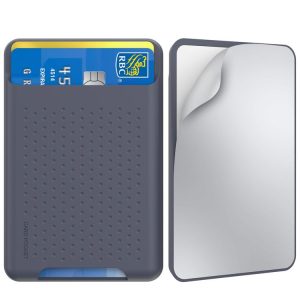 AhaStyle PT133-S Adhesive Model Mobile Phone Silicone Card Case (Midnight Blue)