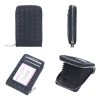 Baellerry Large Capacity Woven Organ Card Holder Thin Zipper Coin Purse (Brown) - Image 4