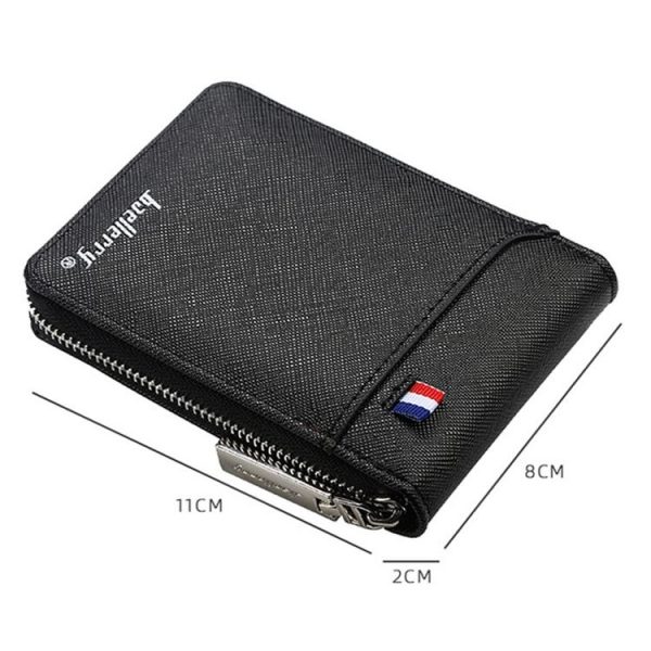 Baellerry Large-capacity Multi-card Slot Organ Card Bag Mini Zip Coin Purse (Coffee) - Image 4