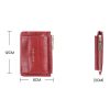 Baellerry Crocodile Pattern Multifunctional Card Holder Small Zipper Coin Purse (Brown) - Image 3