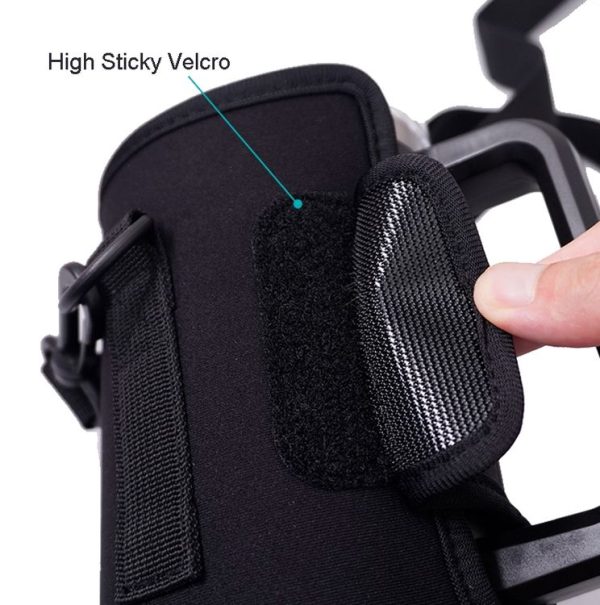 40oz Stanley Quencher Water Bottle Carrier Bag Sleeve With Adjustable Shoulder Strap (Black) - Image 6