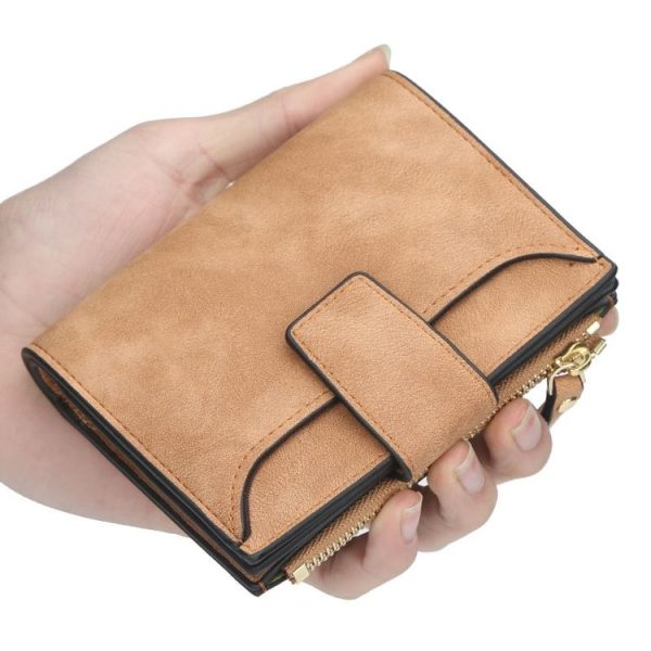 Baellerry Large Capacity Ladies Short Wallet Multifunctional Multi-card Coin Purse (Grey) - Image 8