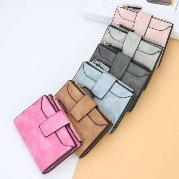 Baellerry Large Capacity Ladies Short Wallet Multifunctional Multi-card Coin Purse (Grey) - Image 9