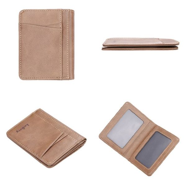 Baellerry Thin Multi-Card Slots Men Wallet Multifunctional Driver License Card Holder (Brown) - Image 2