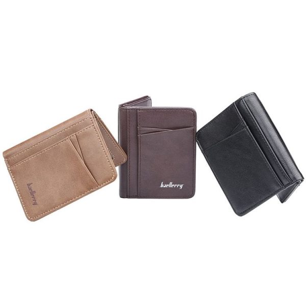 Baellerry Thin Multi-Card Slots Men Wallet Multifunctional Driver License Card Holder (Brown) - Image 3