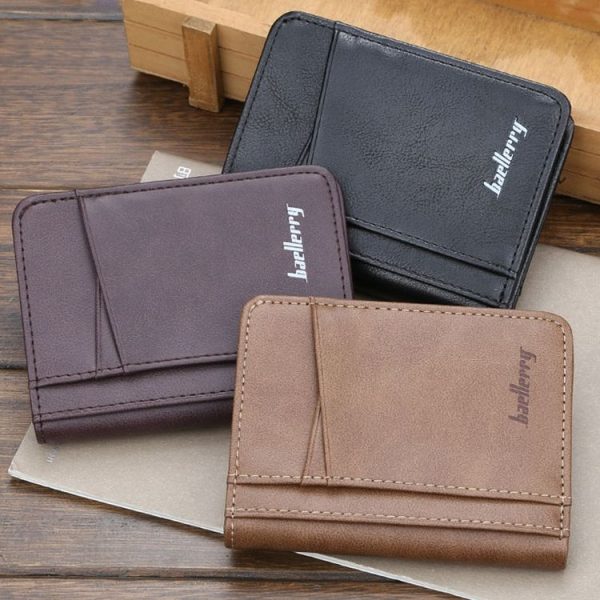Baellerry Thin Multi-Card Slots Men Wallet Multifunctional Driver License Card Holder (Brown) - Image 9
