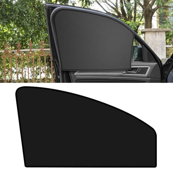 Heat-insulating Opaque Vinyl Coated Magnetic Car Curtains, Style: Full Blackout Principal Drive