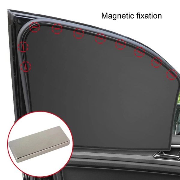 Heat-insulating Opaque Vinyl Coated Magnetic Car Curtains, Style: Full Blackout Principal Drive - Image 10