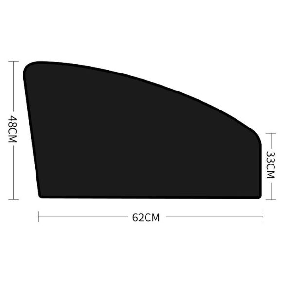 Heat-insulating Opaque Vinyl Coated Magnetic Car Curtains, Style: Full Blackout Principal Drive - Image 3