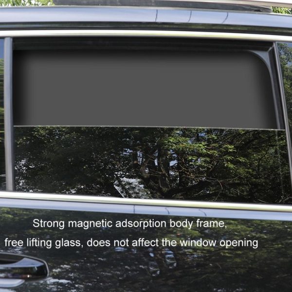 Heat-insulating Opaque Vinyl Coated Magnetic Car Curtains, Style: Full Blackout Principal Drive - Image 5