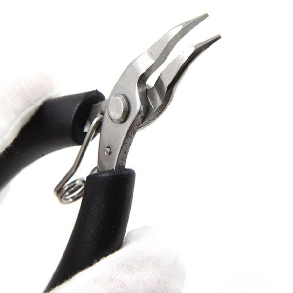 HSD HS-101C 4 inch 45 Degree Dending Mouth Mini Palm Toothless Fishing Plier Curved Nose Plier Handmade Plier - Image 5