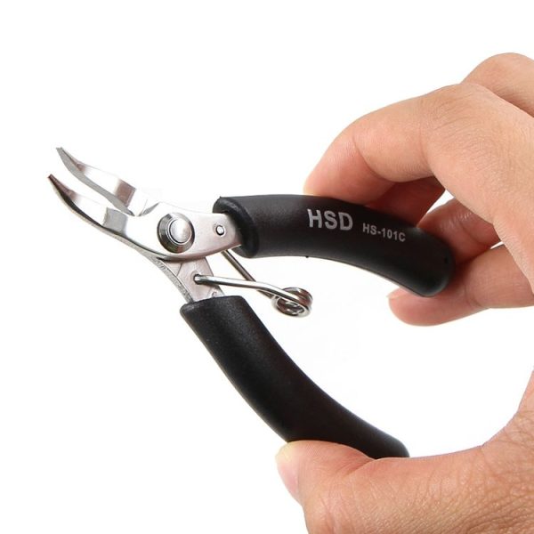 HSD HS-101C 4 inch 45 Degree Dending Mouth Mini Palm Toothless Fishing Plier Curved Nose Plier Handmade Plier - Image 6