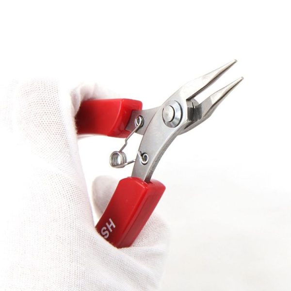 HSD HS-202C Round Head Short Stainless Steel Toothless Pointed Nose Plier Pointed Nose Plier - Image 3