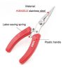HSD HS-202C Round Head Short Stainless Steel Toothless Pointed Nose Plier Pointed Nose Plier - Image 6