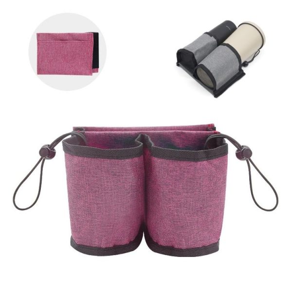 Multifunctional Suitcase Portable Storage Beverage Cup Holder (Red)