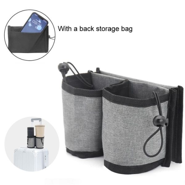 Multifunctional Suitcase Portable Storage Beverage Cup Holder (Red) - Image 6