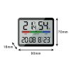 Magnetic LCD Digital Aalarm Clock Large Screen With Temperature Humidity Display (8280 Black) - Image 3