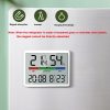 Magnetic LCD Digital Aalarm Clock Large Screen With Temperature Humidity Display (8280 Black) - Image 5