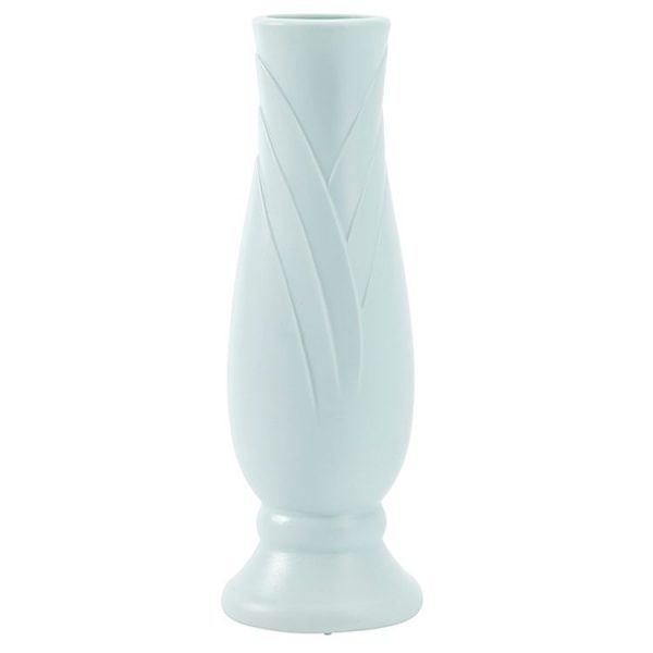 Petal Shaped Simple Drop-Proof PE Vase Imitation Porcelain Home Decoration Ornaments (White) - Image 2