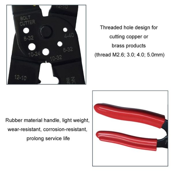Multifunctional Cable Stripping Manual Crimping Pliers (HS-313) - Image 6