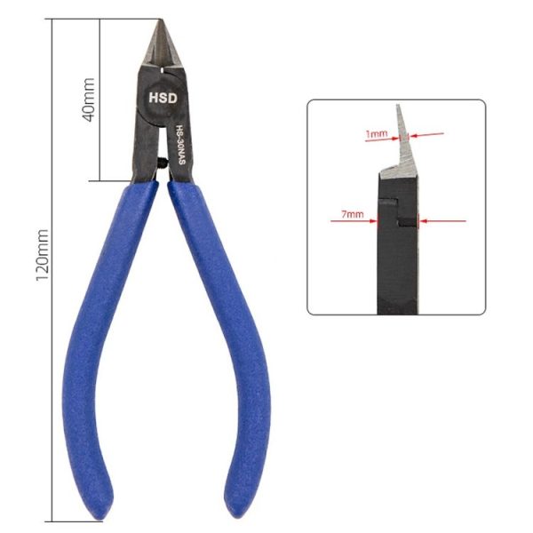 HSD HS-30NAS Plastic Model Thin Blade Waterjet Cutting Plier Diagonal Plier Handmade Plier - Image 3