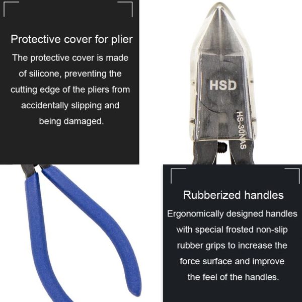 HSD HS-30NAS Plastic Model Thin Blade Waterjet Cutting Plier Diagonal Plier Handmade Plier - Image 7