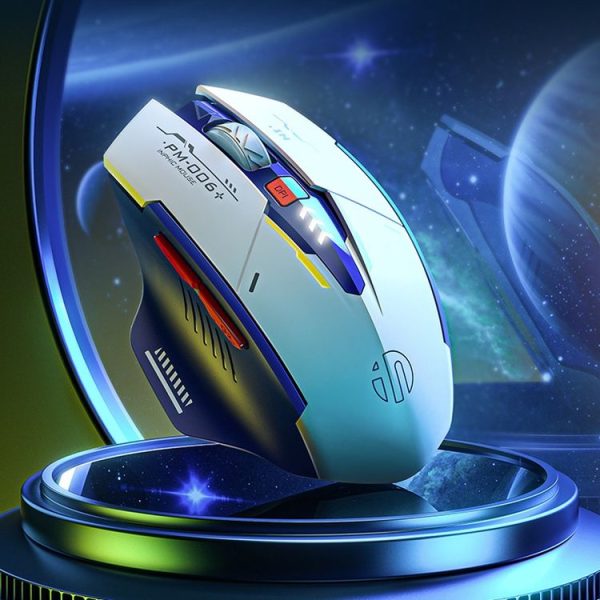 Inphic F9 Mecha Wireless Mouse Charging Office Game Mouse (Single Model 2.4G) - Image 2