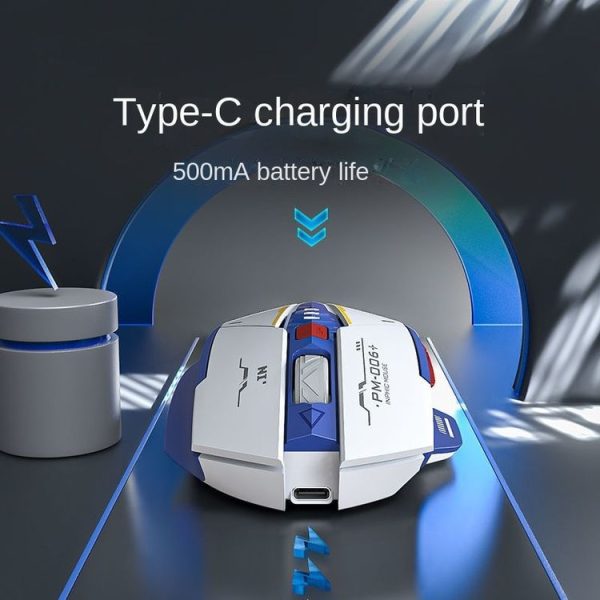 Inphic F9 Mecha Wireless Mouse Charging Office Game Mouse (Single Model 2.4G) - Image 8