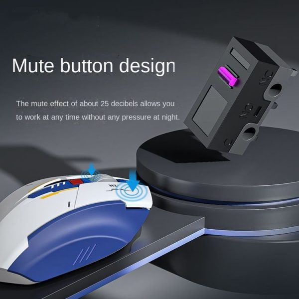 Inphic F9 Mecha Wireless Mouse Charging Office Game Mouse (Single Model 2.4G) - Image 9