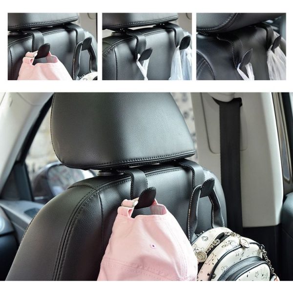 Car Hidden Multi-function Seat Back Seat Small Hook (Beige) - Image 5