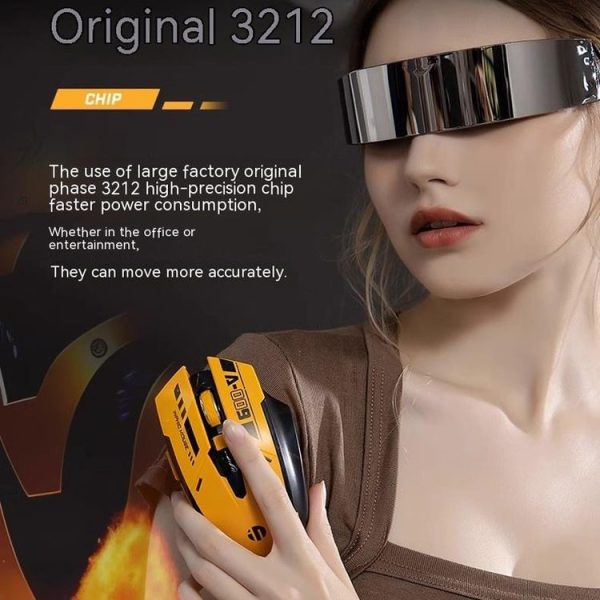 Inphic A9 Bluetooth 3 Mode Mouse Silent Charging Mechanical Feel Wireless Mouse - Image 13