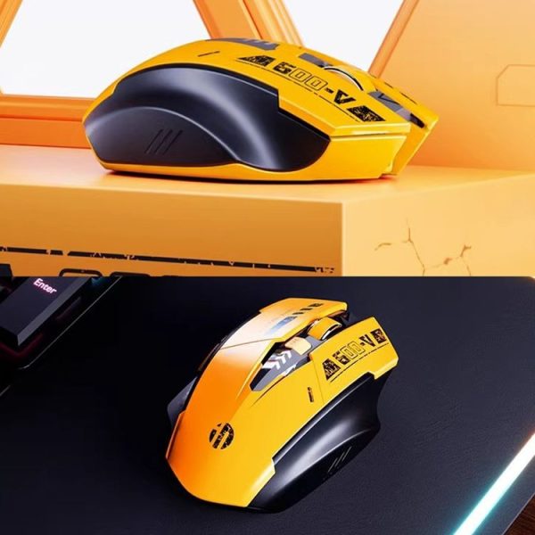 Inphic A9 Bluetooth 3 Mode Mouse Silent Charging Mechanical Feel Wireless Mouse - Image 2