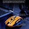 Inphic A9 Bluetooth 3 Mode Mouse Silent Charging Mechanical Feel Wireless Mouse - Image 3