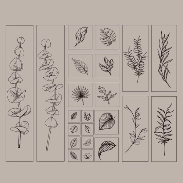 Handbook Seal Holly Wood Rubber Stamp Set (Greenness and Vitality) - Image 2