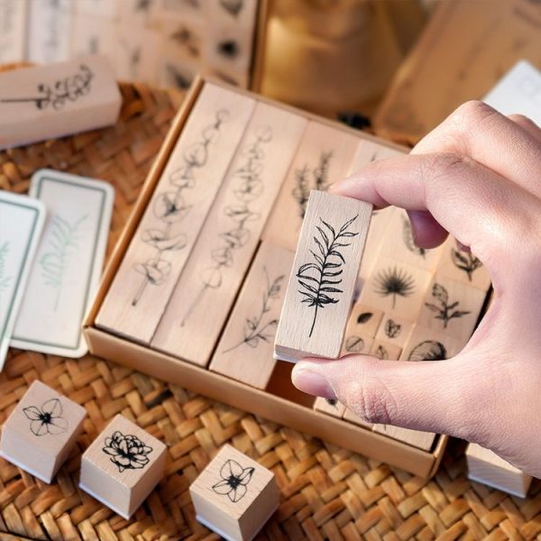 Handbook Seal Holly Wood Rubber Stamp Set (Greenness and Vitality) - Image 4