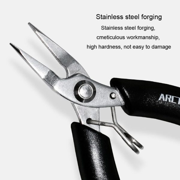 ARCTIC TIGER AT-180 Toothless Elbow Needle Nose Mini Palm Stainless Steel Cutting Plier Jewelry Making Handmade Plier - Image 5