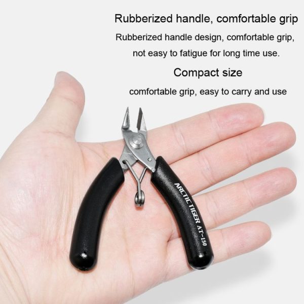 ARCTIC TIGER AT-180 Toothless Elbow Needle Nose Mini Palm Stainless Steel Cutting Plier Jewelry Making Handmade Plier - Image 7