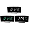 7816 Curved Screen LED Temperature / Humidity Display Multifunctional Clock (White) - Image 2