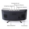 7816 Curved Screen LED Temperature / Humidity Display Multifunctional Clock (White) - Image 4
