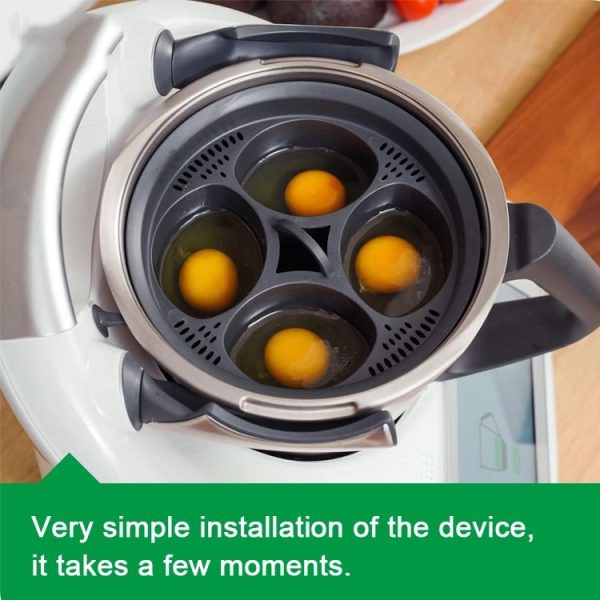 4 -in-1 Egg Cooker For Thermomix TM5 TM6 Multifunction Pot Steamer Tray - Image 5