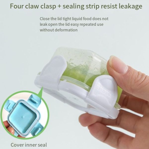 60ml Mini Fresh-Keeping Box Food Grade Thickened Sealed Baby Food Supplement Box (Yellow) - Image 5