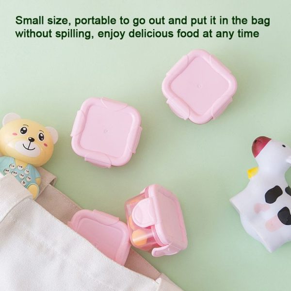 60ml Mini Fresh-Keeping Box Food Grade Thickened Sealed Baby Food Supplement Box (Yellow) - Image 6