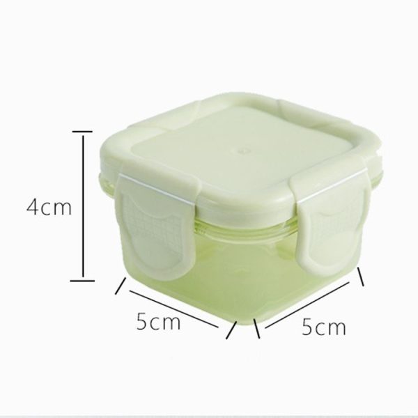 60ml Mini Fresh-Keeping Box Food Grade Thickened Sealed Baby Food Supplement Box (Yellow) - Image 8