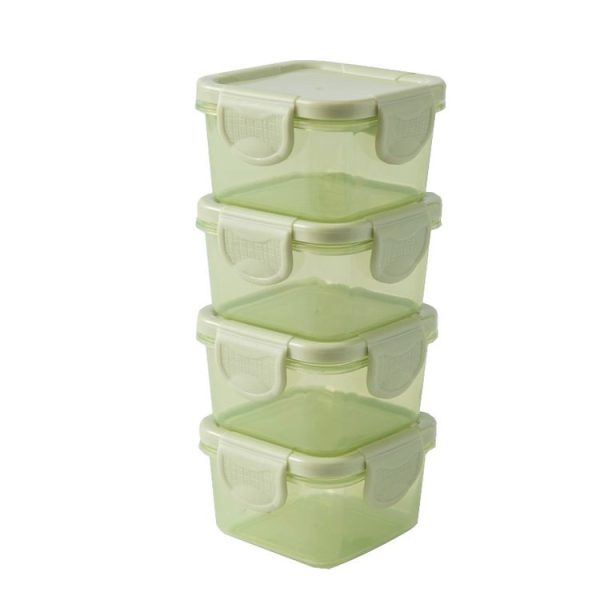 150ml Mini Fresh-Keeping Box Food Grade Thickened Sealed Baby Food Supplement Box (Pink) - Image 2