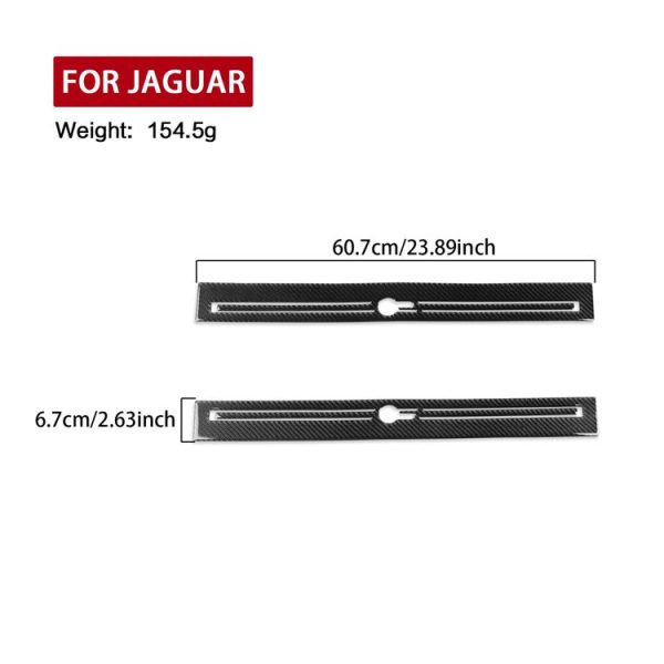 Jaguar F-TYPE 2013+ Left And Right Drive Universal Door Sill Decorative Sticker (Black) - Image 3
