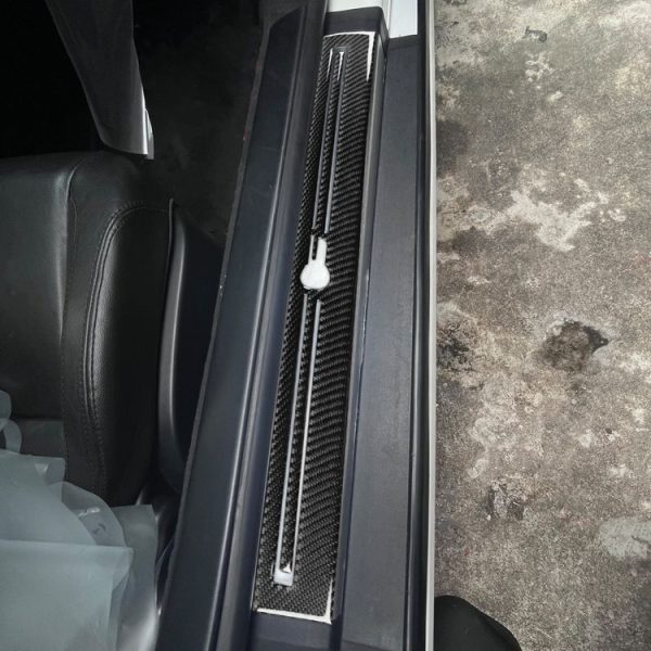 Jaguar F-TYPE 2013+ Left And Right Drive Universal Door Sill Decorative Sticker (Black) - Image 6