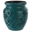 PE Hydroponic Vase Home Wet And Dry Flower Arrangement Container (Sea Blue)